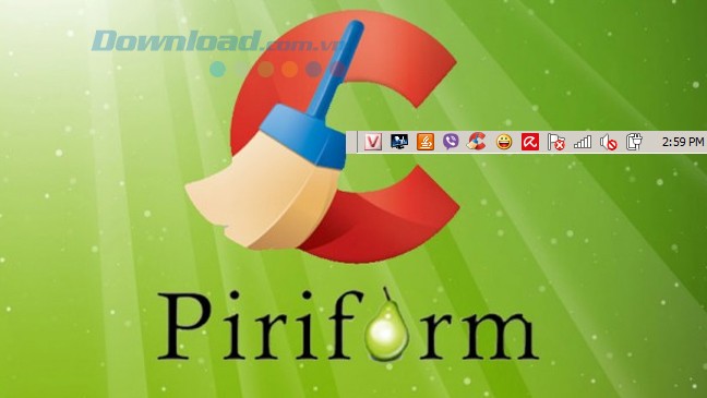 CCleaner d'installation pour fonctionner dans la barre d'état système
