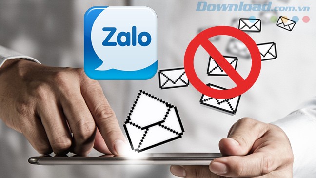 messages de bloc Guide Zalo sur Android