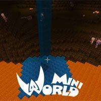 Hoe water in de hel te gieten in Mini World: Block Art