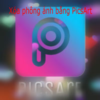 Instructions to delete the photo font with PicsArt