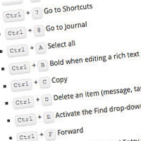 80 useful keyboard shortcuts in Microsoft Outlook