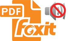 How to hide the notification bar in Foxit Reader