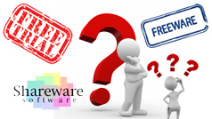 ¿Cómo distinguir el software Freeware, Trialware y Shareware?