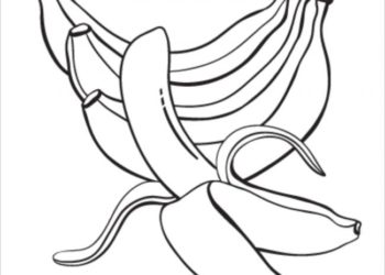 Collection of the most beautiful banana coloring pictures