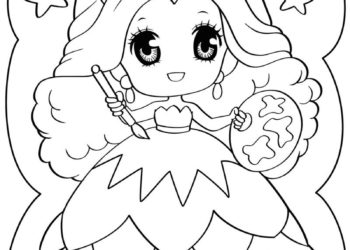 Desenhos de Princesa Chibi para colorir