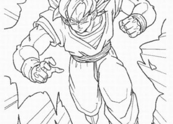 Collection of the most beautiful Songoku coloring pictures