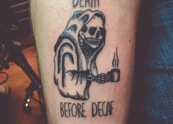 죽음의 문신 패턴 모음-강한 개성을 가진 사람들을위한 문신