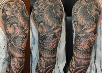 Colecție de 50 de modele de tatuaje de dragon pe braț