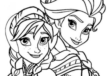 Collection of the most beautiful coloring pictures of Princess Anna for kids