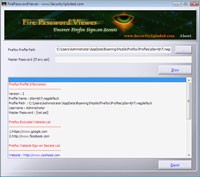 ؛ FirePasswordViewer Portable 5.0 - يفك تشفير كلمات المرور المخزنة على Firefox Portable FirePasswordViewer