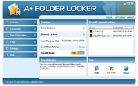 A + Folder Locker Free Edition 1.1 - أداة تشفير للمساعدة في تأمين البيانات A + Folder Locker Free Edition