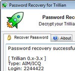 استعادة كلمة مرور تريليان التفاعلية - استعادة كلمة مرور تريليان Reactive Trillian Password Recovery
