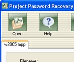 استعادة كلمة مرور المشروع - استعادة كلمات مرور المشروع Project Password Recovery