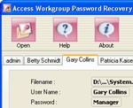Access Workgroup Password Recovery - يستعيد كلمات مرور الوصول Access Workgroup Password Recovery