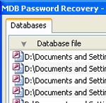 MDB Password Recovery - يستعيد كلمات مرور الوصول MDB Password Recovery
