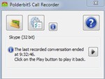 PolderbitS Call Recorder1.0-オンライン会話を録音する PolderbitS Call Recorder