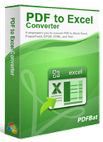 PDF to Excel Converter PDFBat