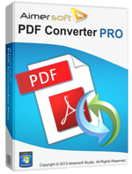 Aimersoft PDF Converter Pro3.1.1-PDFを別の形式に変換する Aimersoft PDF Converter Pro