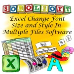 Excel Change Font Size and Style In Multiple Files Software