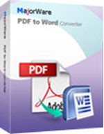 Majorware PDF to WordConverter-PDFをWordに変換 Majorware PDF to Word Converter