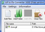 Gif to Flv Converter 3000