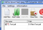 Pdf to Word Text Jpeg Tiff Converter 3000