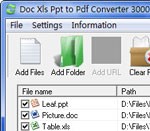 Doc Xls Ppt to Pdf Converter 3000