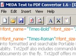 MEDA Text to PDF