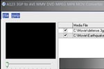 A123 3GP to AVI WMV MPEG MP4 MOV Converter DVD