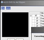 A123 DVD to AVI Ripper - Ripper rapidement un DVD en AVI DVD to AVI Ripper A123