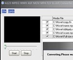 A123 MPEG WMV ASF MOV MP4 FLV to AVI Converter