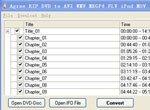 Rip DVD to AVI WMV Agree MPEG4 MOV FLV iPod