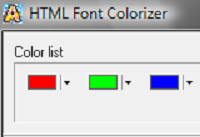 HTML Font Colorizer HTML Font Colorizer