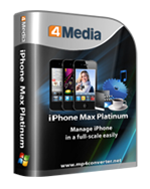 4Media iPhone Max Platinum 5.3 - Ein effektiver iPhone Manager 4Media iPhone Max Platinum