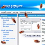 Kakerlake auf dem Desktop Cockroach on Desktop