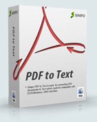 Simpo PDF to Text für Mac Simpo PDF to Text for Mac