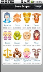 Love horoscopes for Android