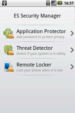 ES Security Manager pour Android ES Security Manager for Android