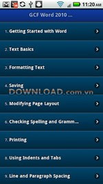 GCF Word 2010 Tutorial for Android