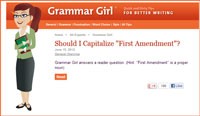 Grammar Girl - Excellent outil pour aider à améliorer la grammaire anglaise Grammar Girl