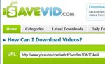 SaveVid-ウェブサイトからビデオをダウンロードする Savevid