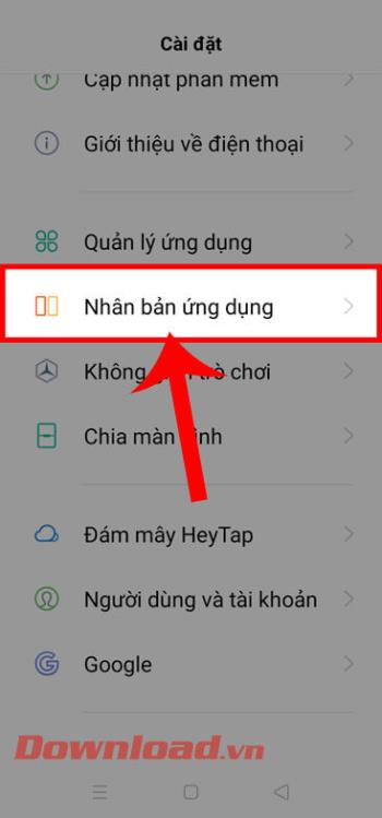 Instructions for cloning applications on Oppo phones