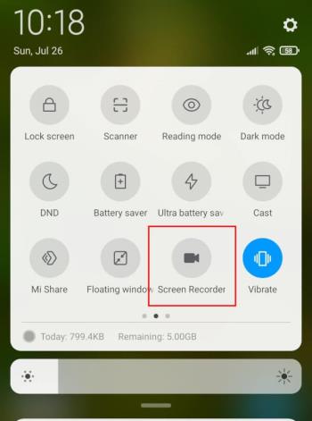 Come abilitare la registrazione dello schermo nascosto in Android 10