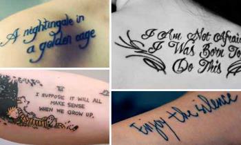 Tatuaje cu litere: poze și idei frumoase