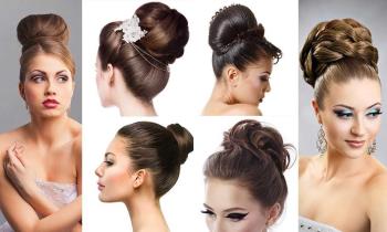 High chignon: how to do it? 40 Photos and Tutorials