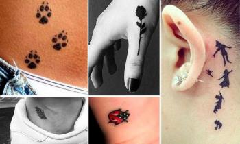小型和女性纹身：200张照片和创意激发您的灵感