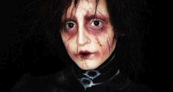 Makeup Edward Scissorhands untuk Halloween: Tutorial