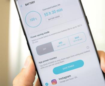 Instructions to turn on and off battery saving mode on Samsung