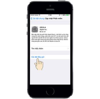 अद्यतन (अद्यतन) iPhone 5S पर नया सॉफ्टवेयर