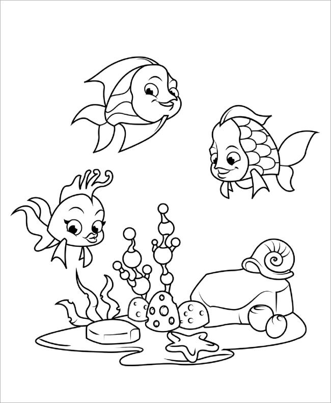 Summary of beautiful coloring pictures of fish